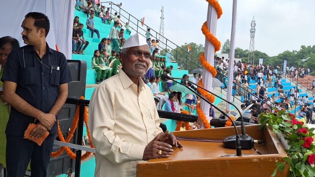 File Photo of Champai-Soren-CM-jharkhand During a program in Jharkhand