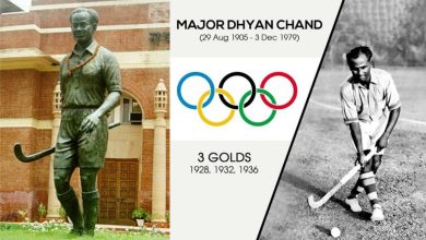 major Dhyanchandra with Gold medal